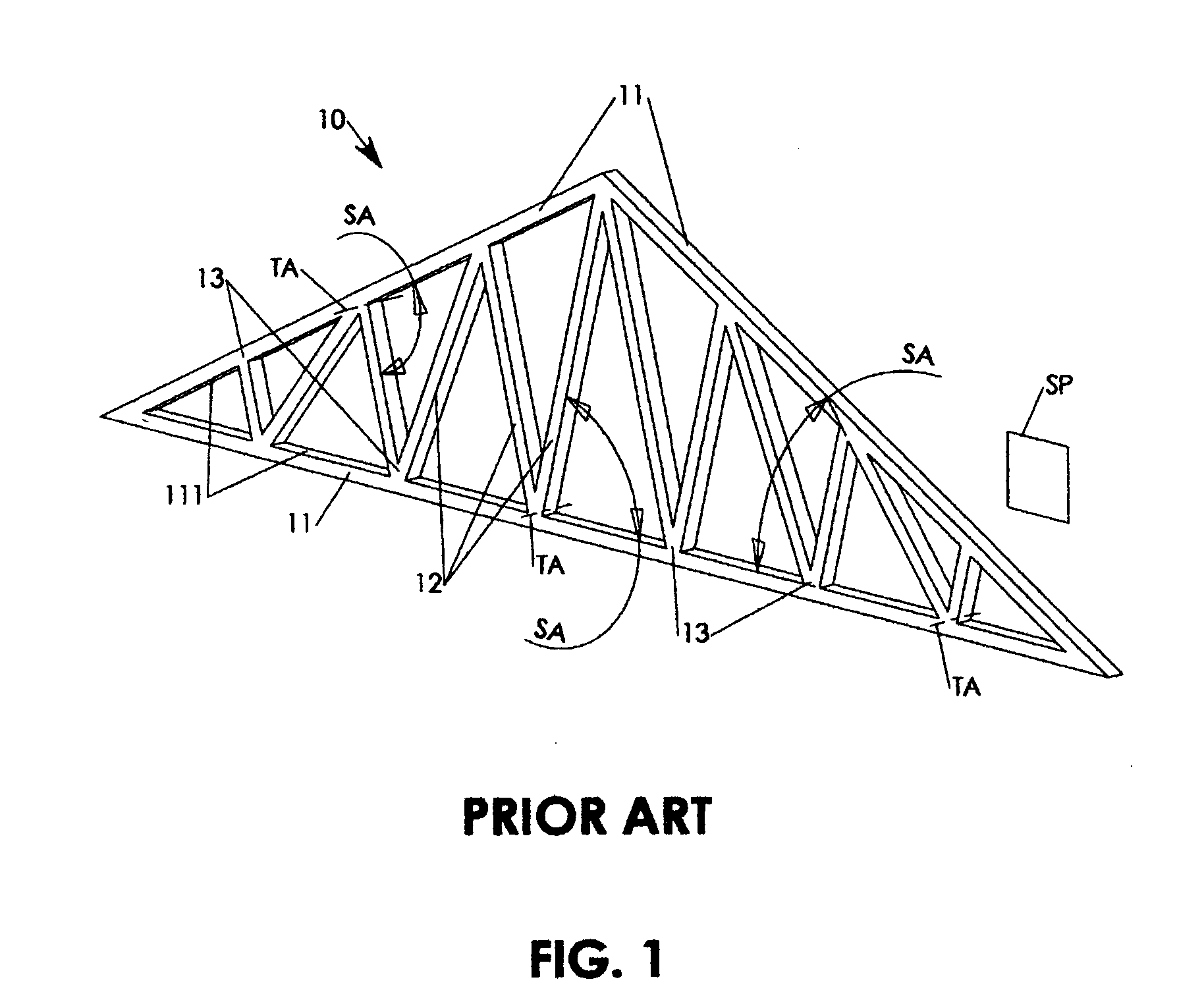 Area contact truss strut joint