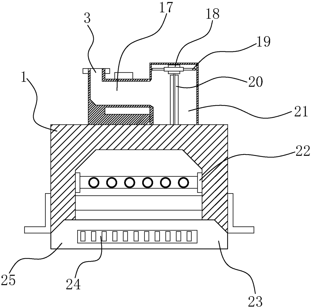 Drying device of printing ink machine