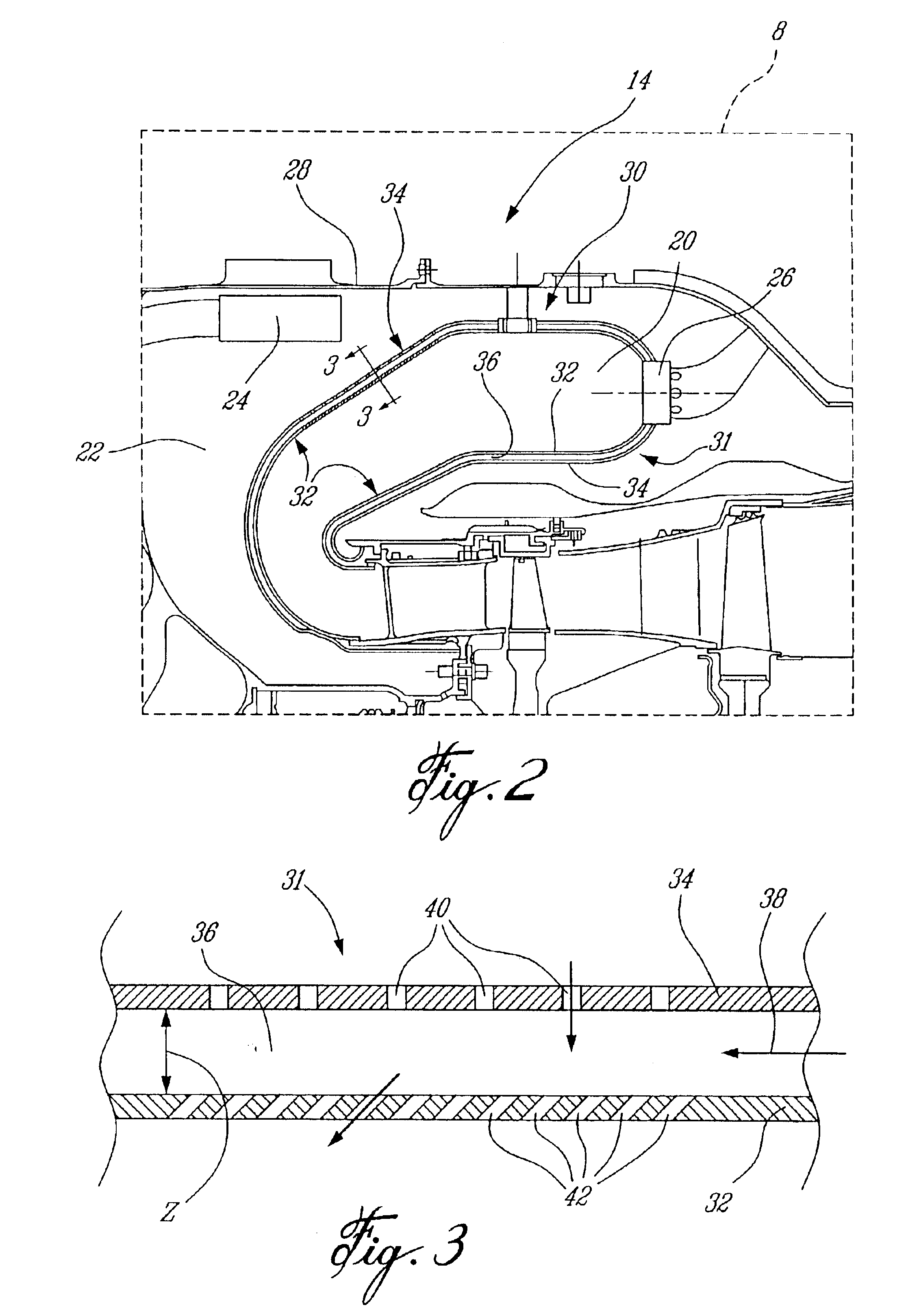 Noise reducing combustor