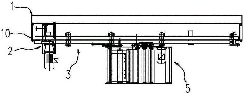 Transmission device used for ring rail type laminating machine