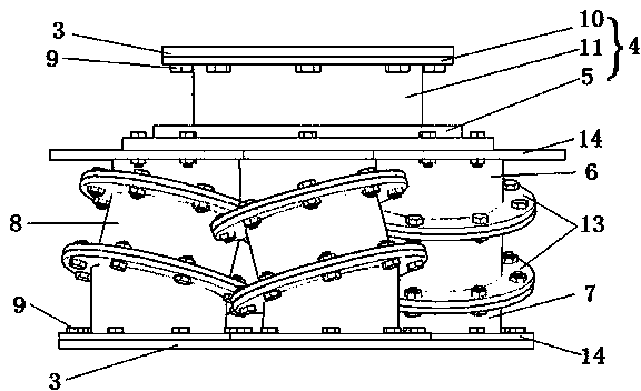 Three-dimensional shock isolation device