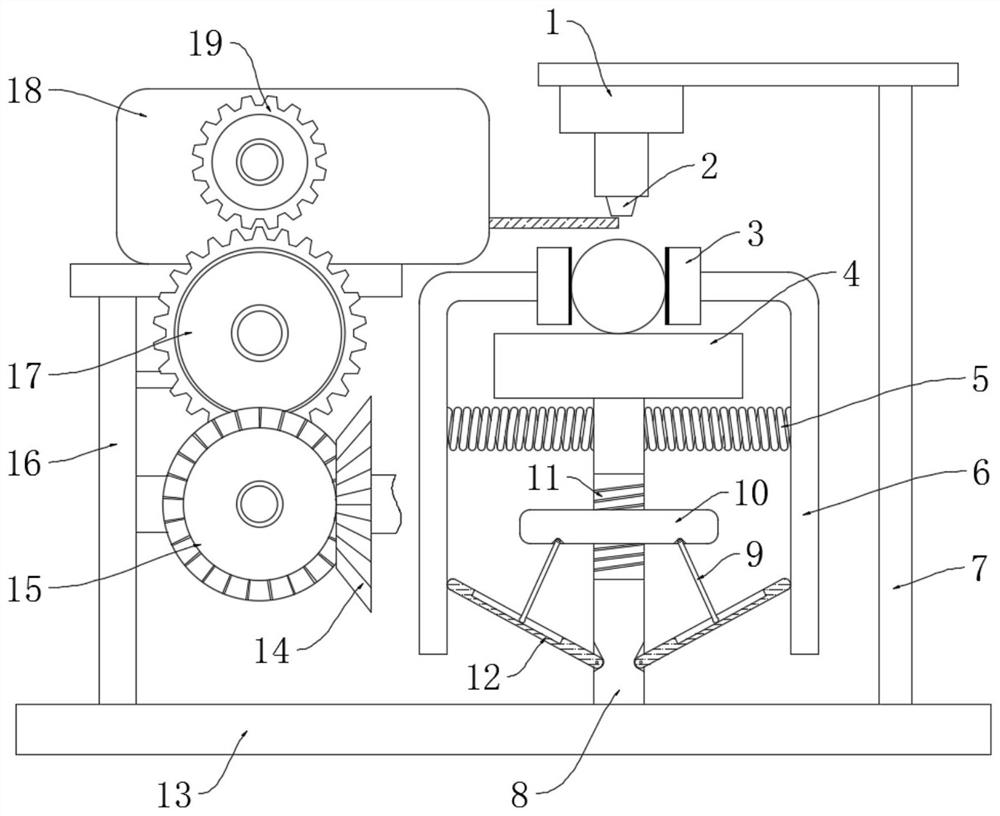 Coaxial cable shielding layer welding machine