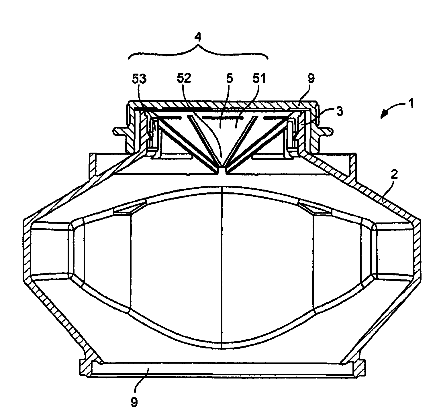 Refillable multi-dose container applicable to a machine for preparing beverages