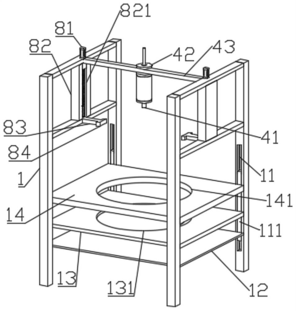 Magnetic steel service life detection device