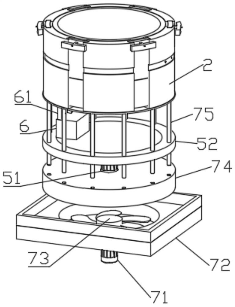 Magnetic steel service life detection device