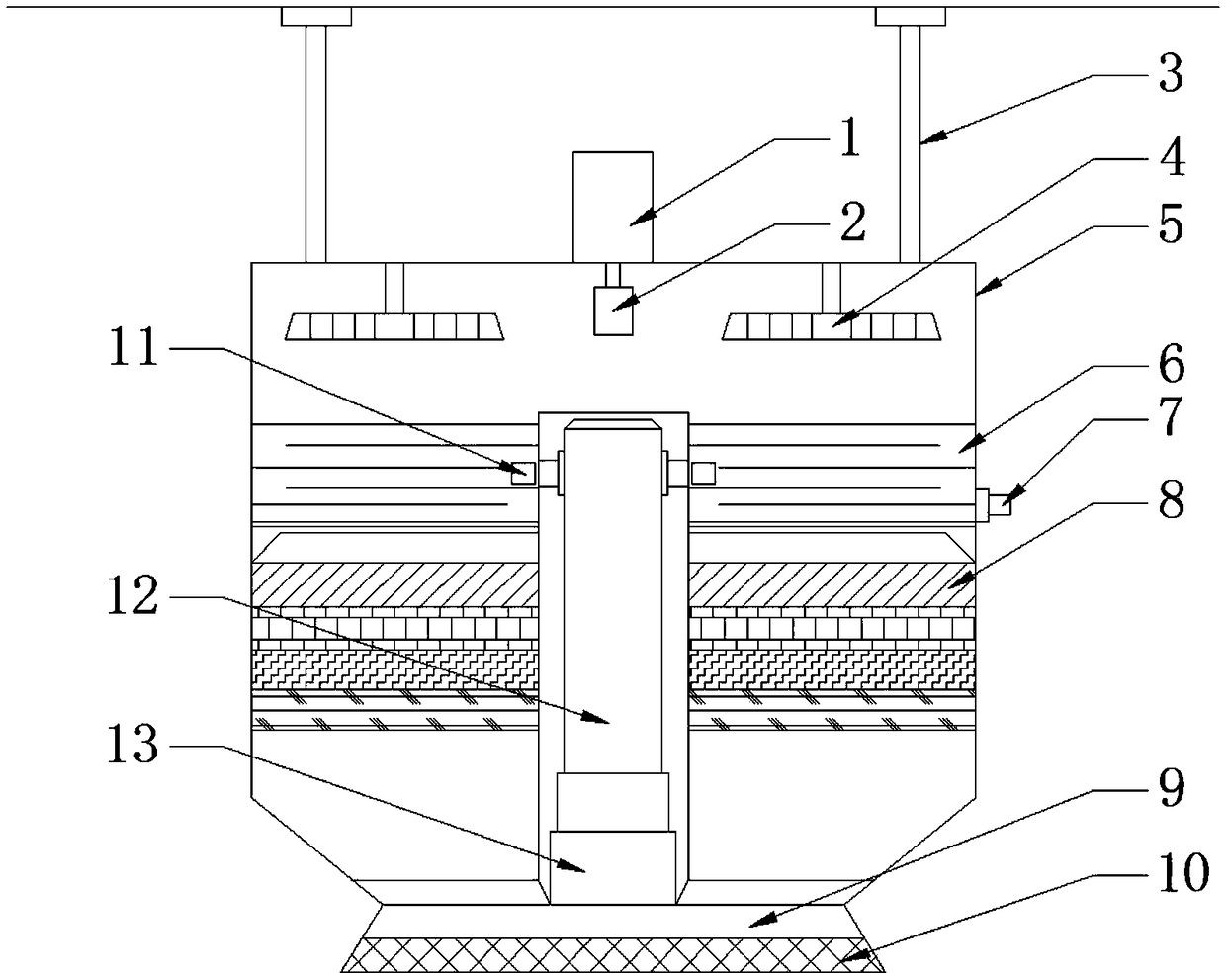 Indoor second-hand smoke circulation purification device