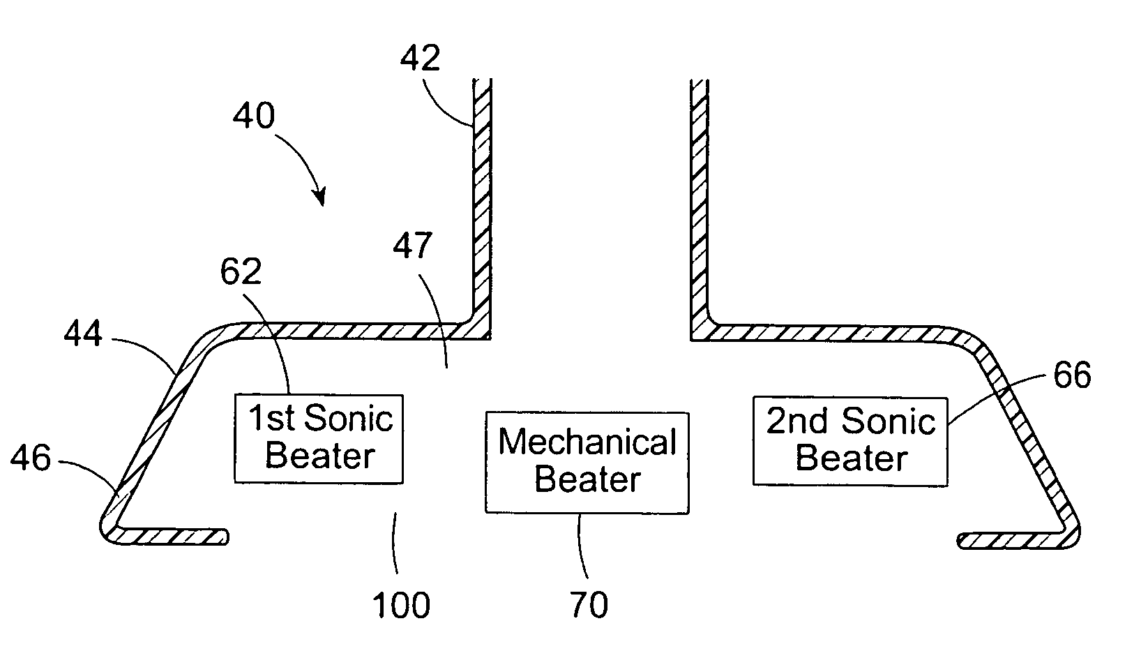 Vacuum cleaner nozzle including mechanical beater and sonic beater