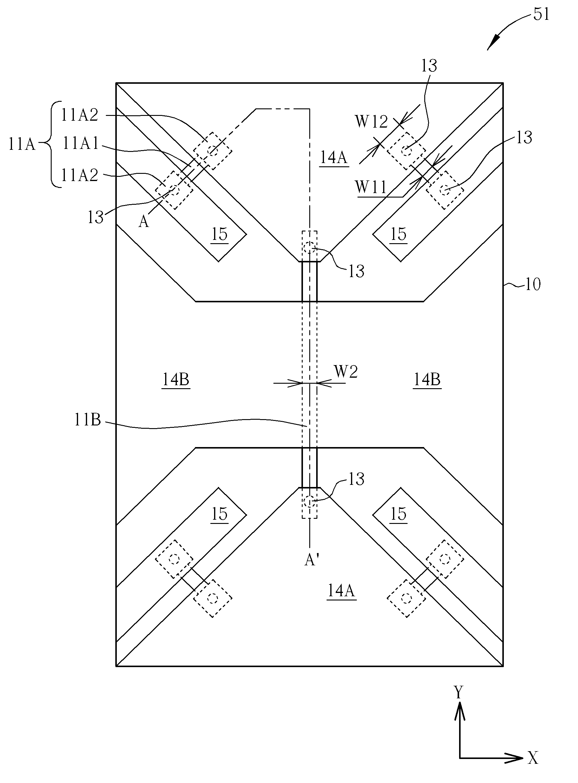 Sensing structure of touch panel