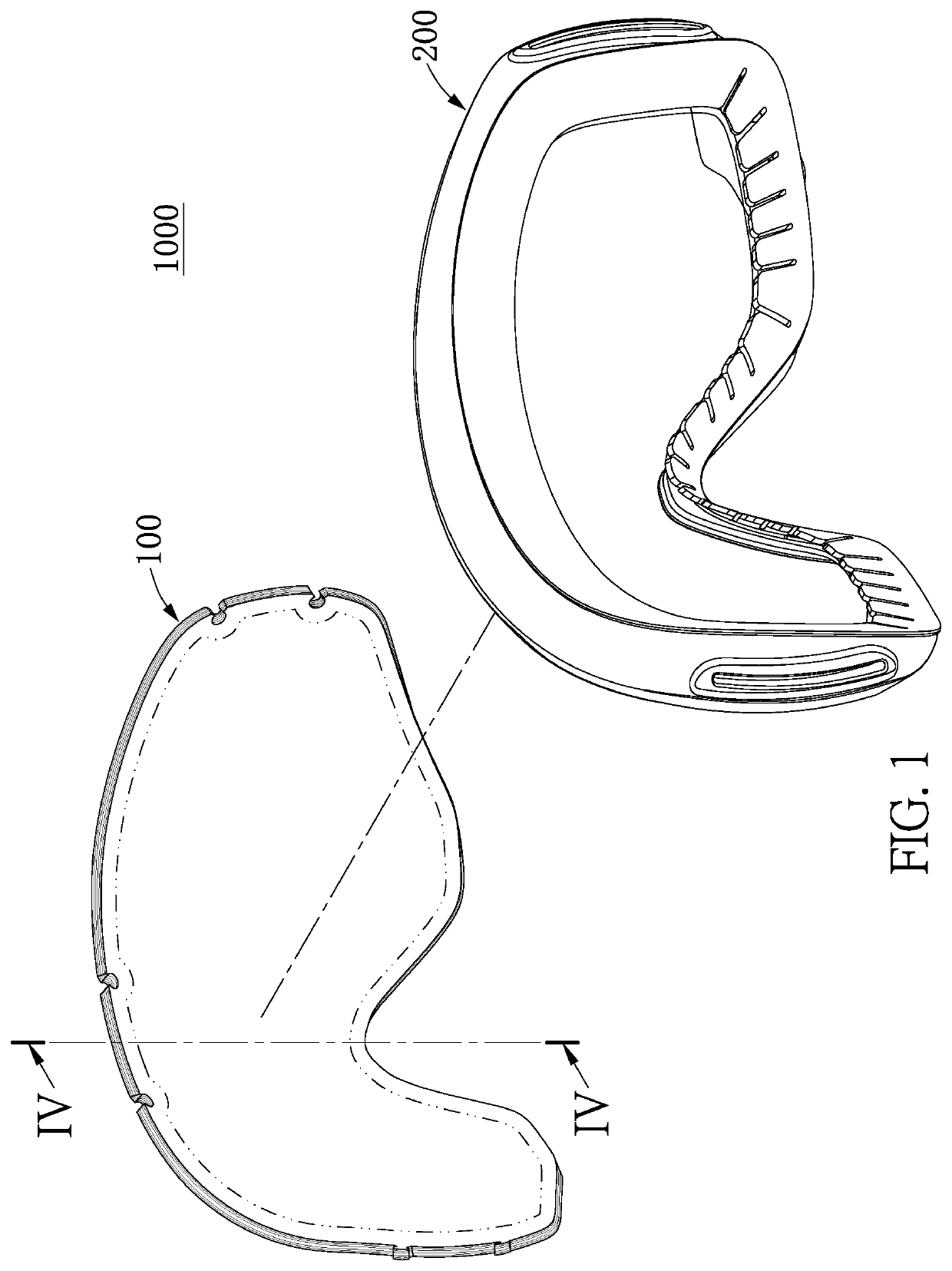 Snow goggle device and composite lens