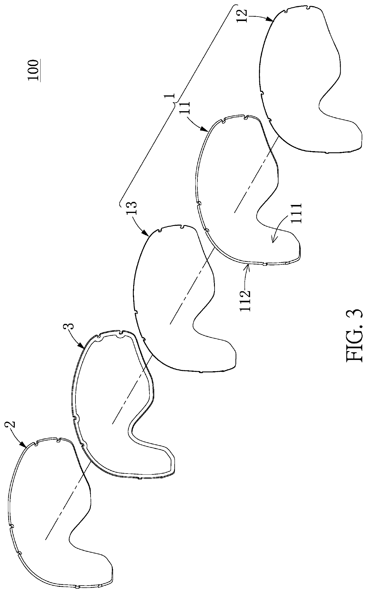 Snow goggle device and composite lens