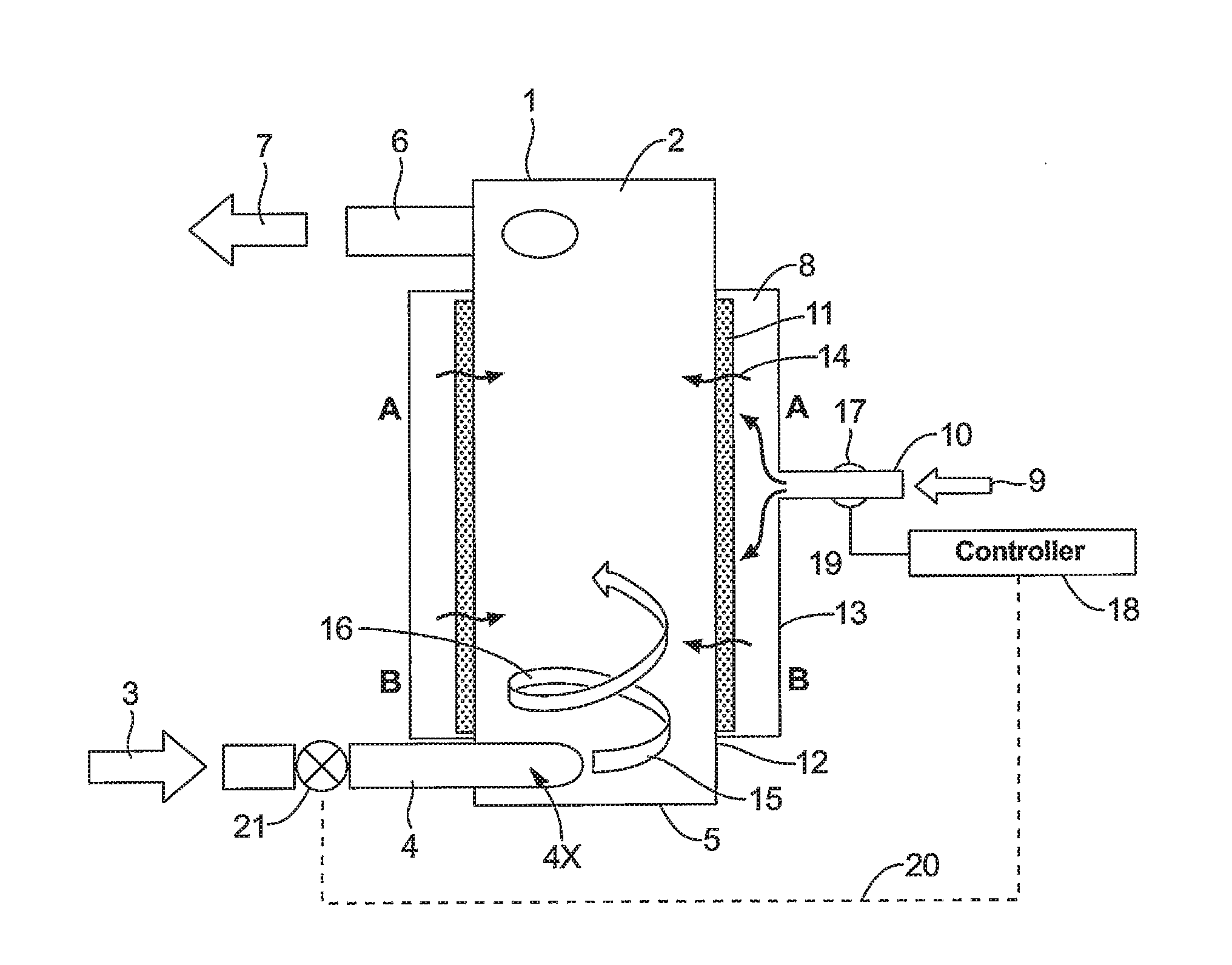 Systems and methods for diffusing gas into a liquid