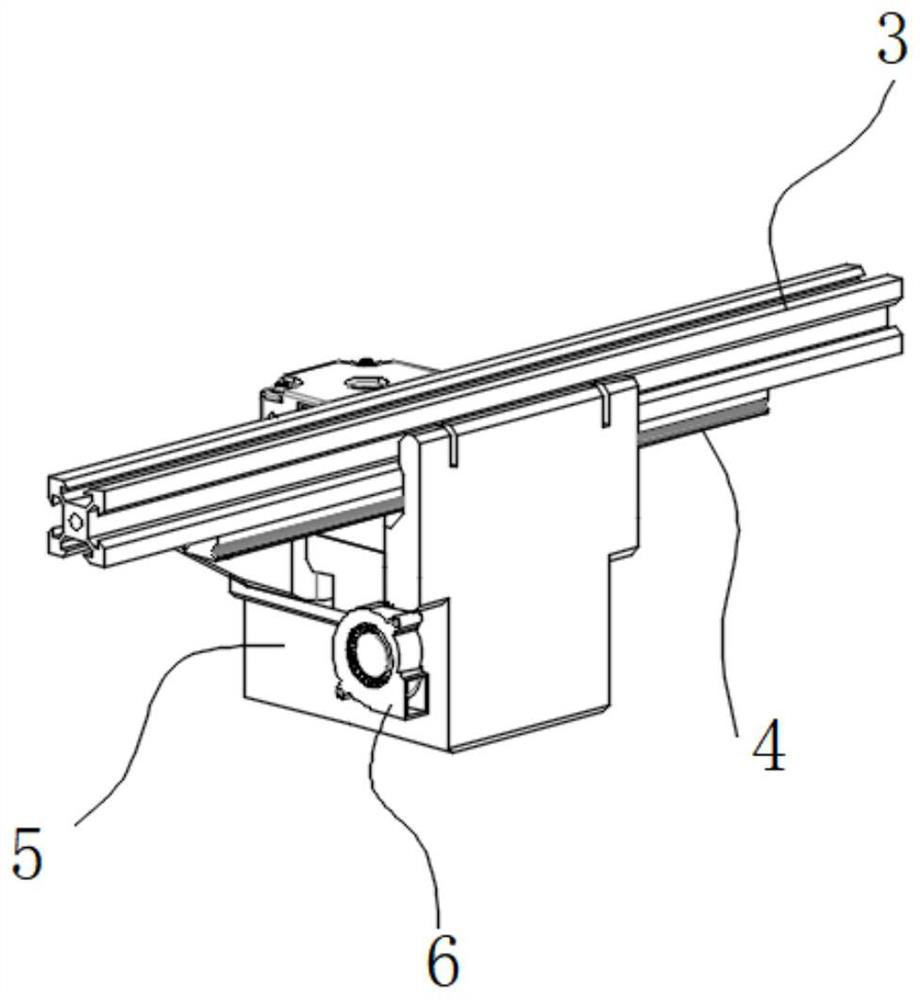 Coal mine safety production tunnel dust removal device