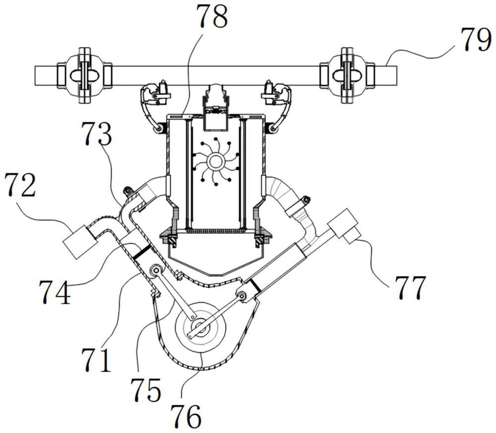 Coal mine safety production tunnel dust removal device