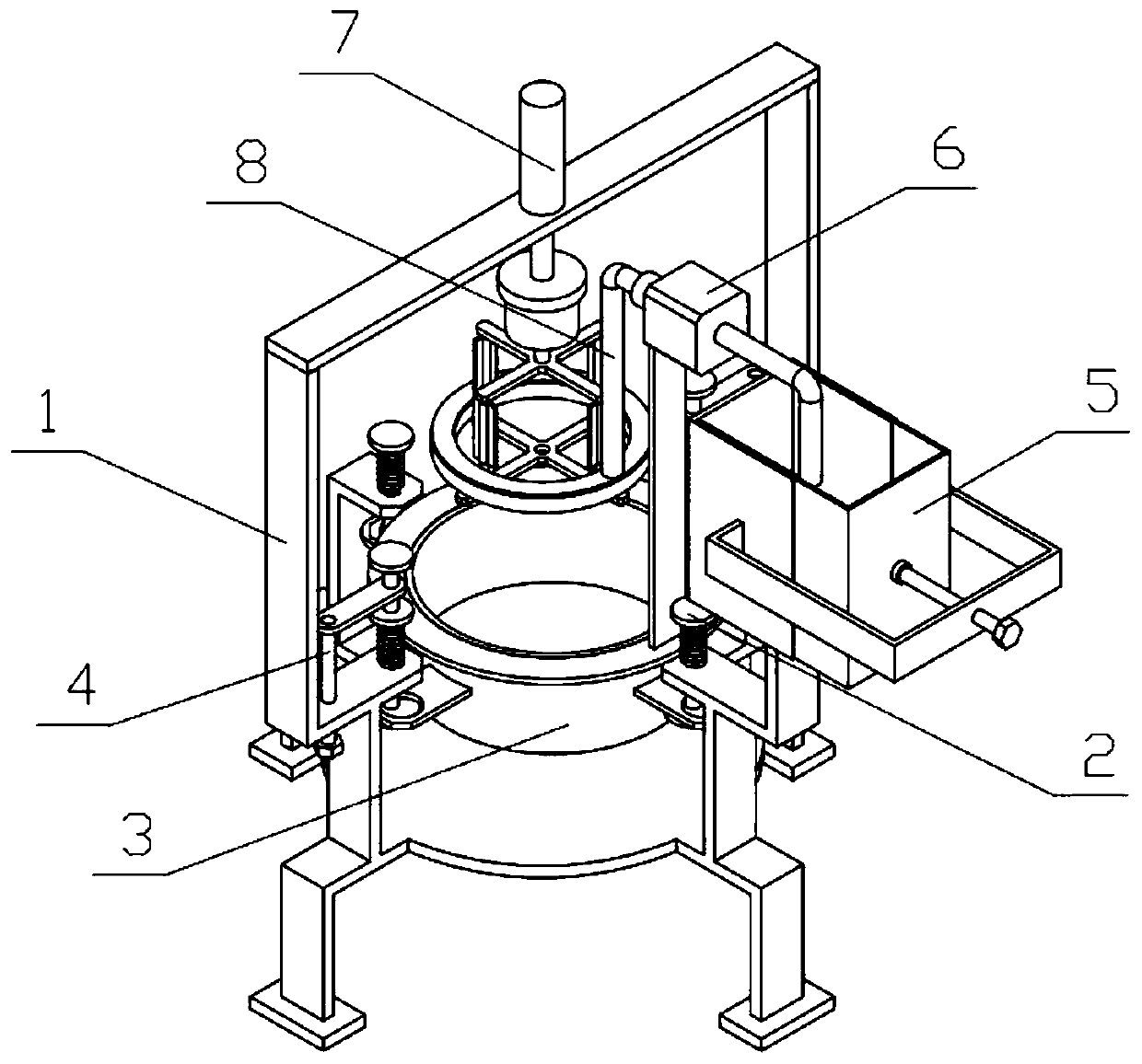 High-efficiency building concrete stirring machine