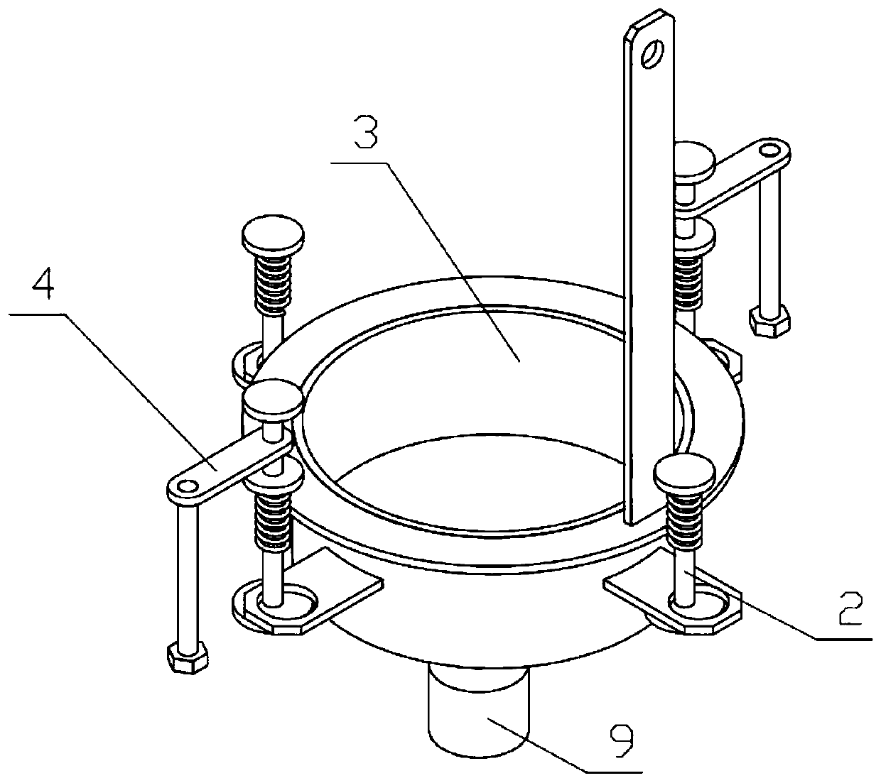 High-efficiency building concrete stirring machine