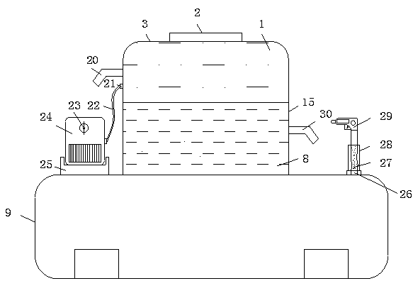 Cleaning device for ultrasonic vibration screen