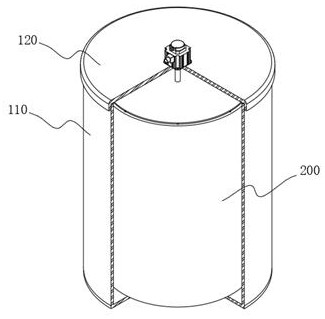 A medical sewage treatment device based on centrifugal separation of floating objects