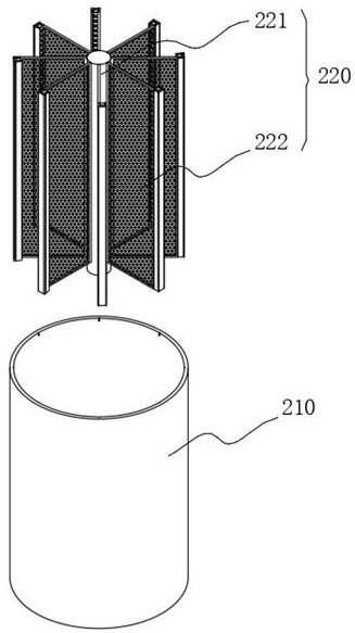 A medical sewage treatment device based on centrifugal separation of floating objects