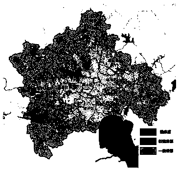 Urban ventilation corridor delimiting method for improving urban climate livable degree