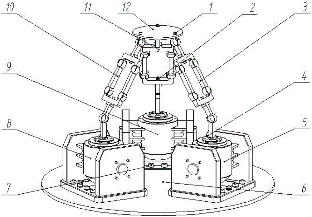 A space three-translation parallel excitation vibration device based on flexible joints