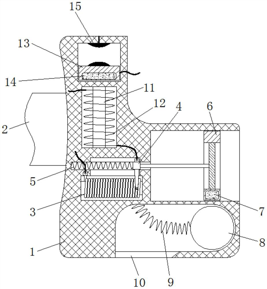 Swimming drowning prevention device based on electromagnetic transformation