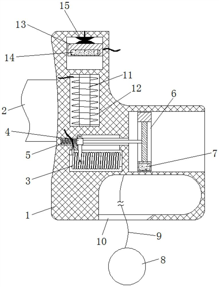 Swimming drowning prevention device based on electromagnetic transformation