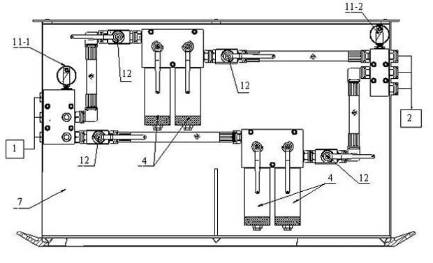 High and low-pressure backwashing filter device for hydraulic bracket