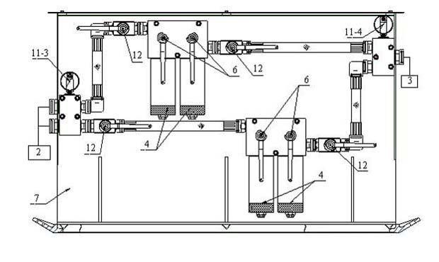 High and low-pressure backwashing filter device for hydraulic bracket