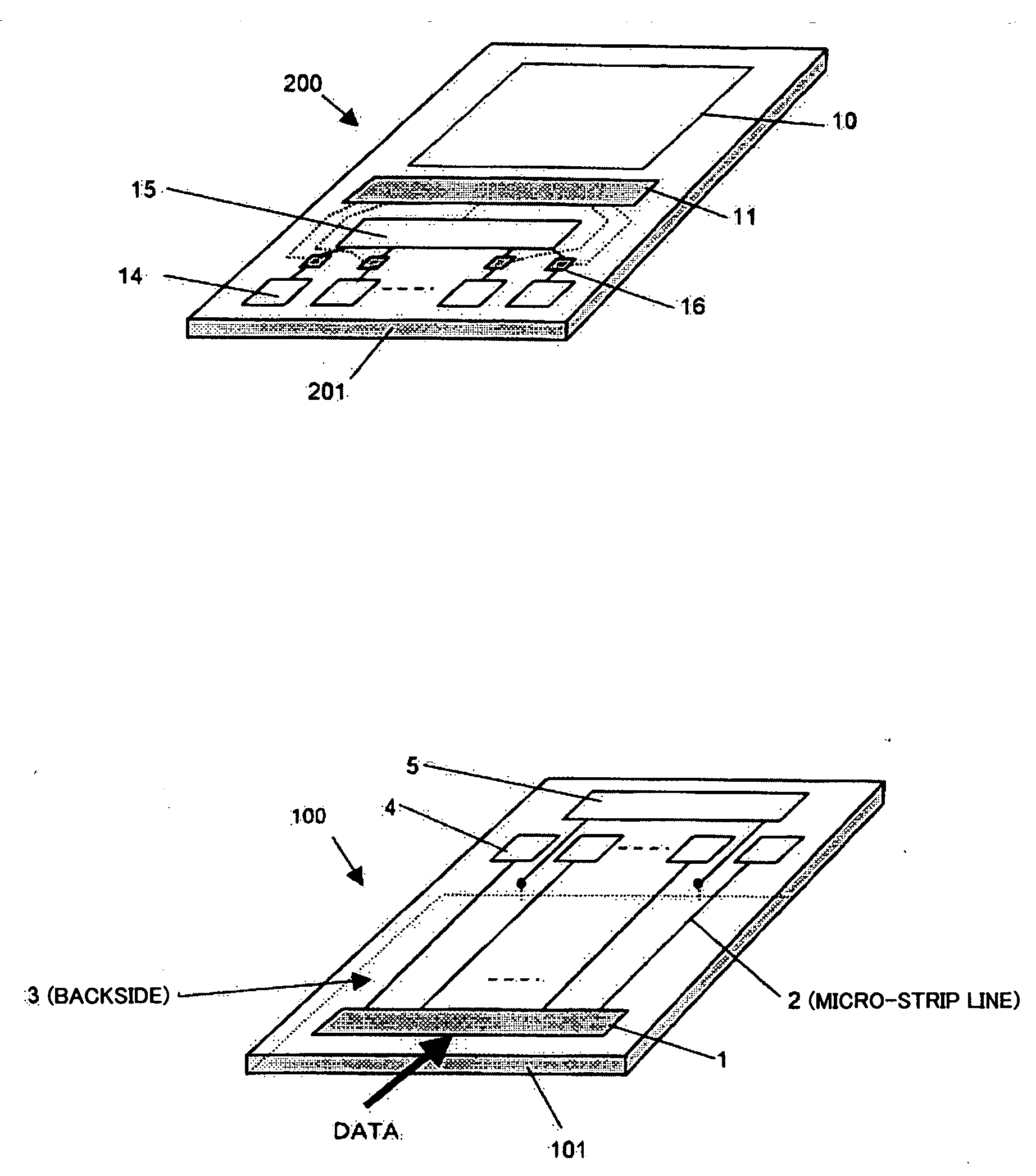 Capacitive coupling-type transmitting and receiving circuits for information signal