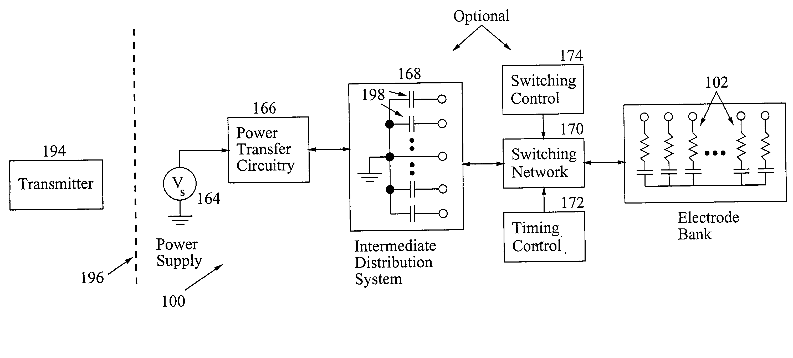 System for and method of power efficient electrical tissue stimulation