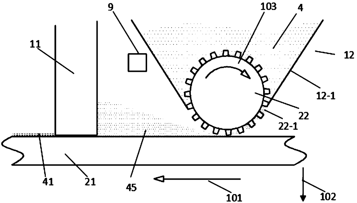 Material laying system and method