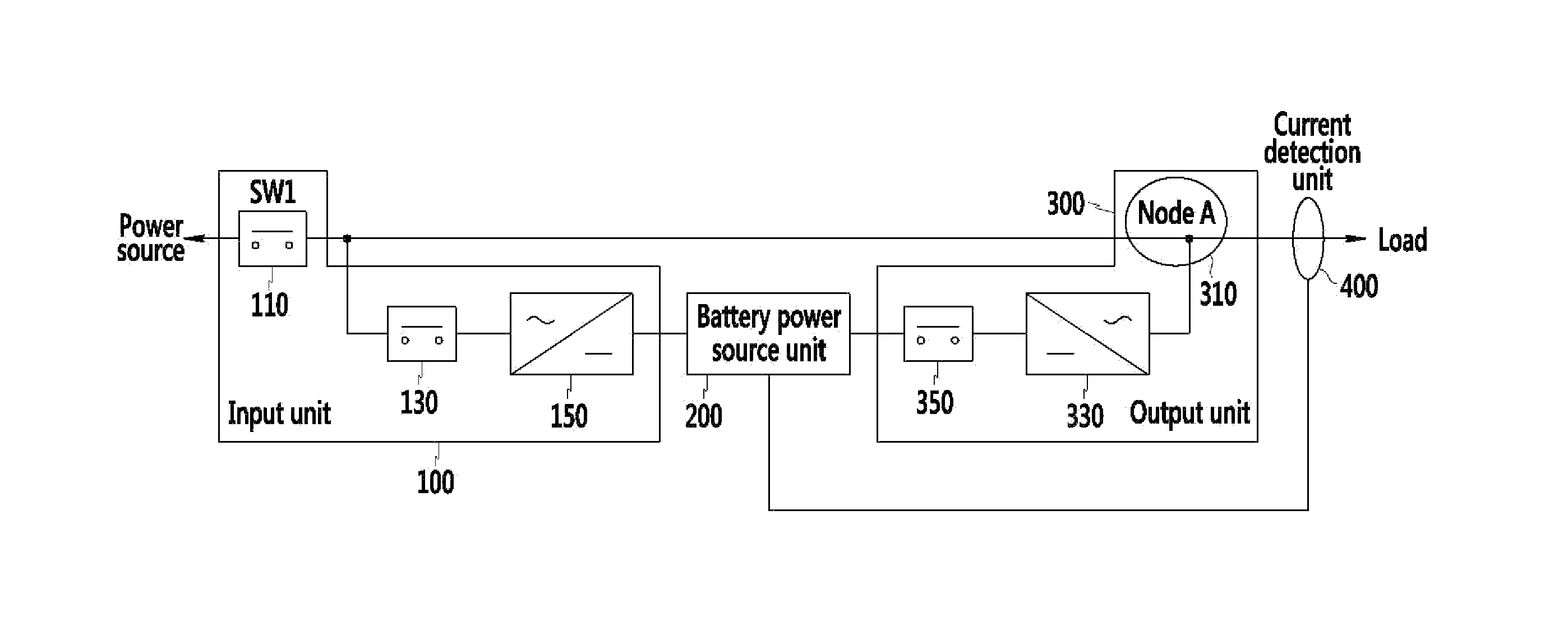 Battery power supply device and method of controlling power of the same