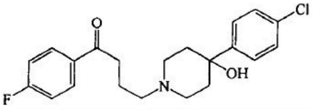 Haloperidol composition freeze drying tablet and preparation method thereof