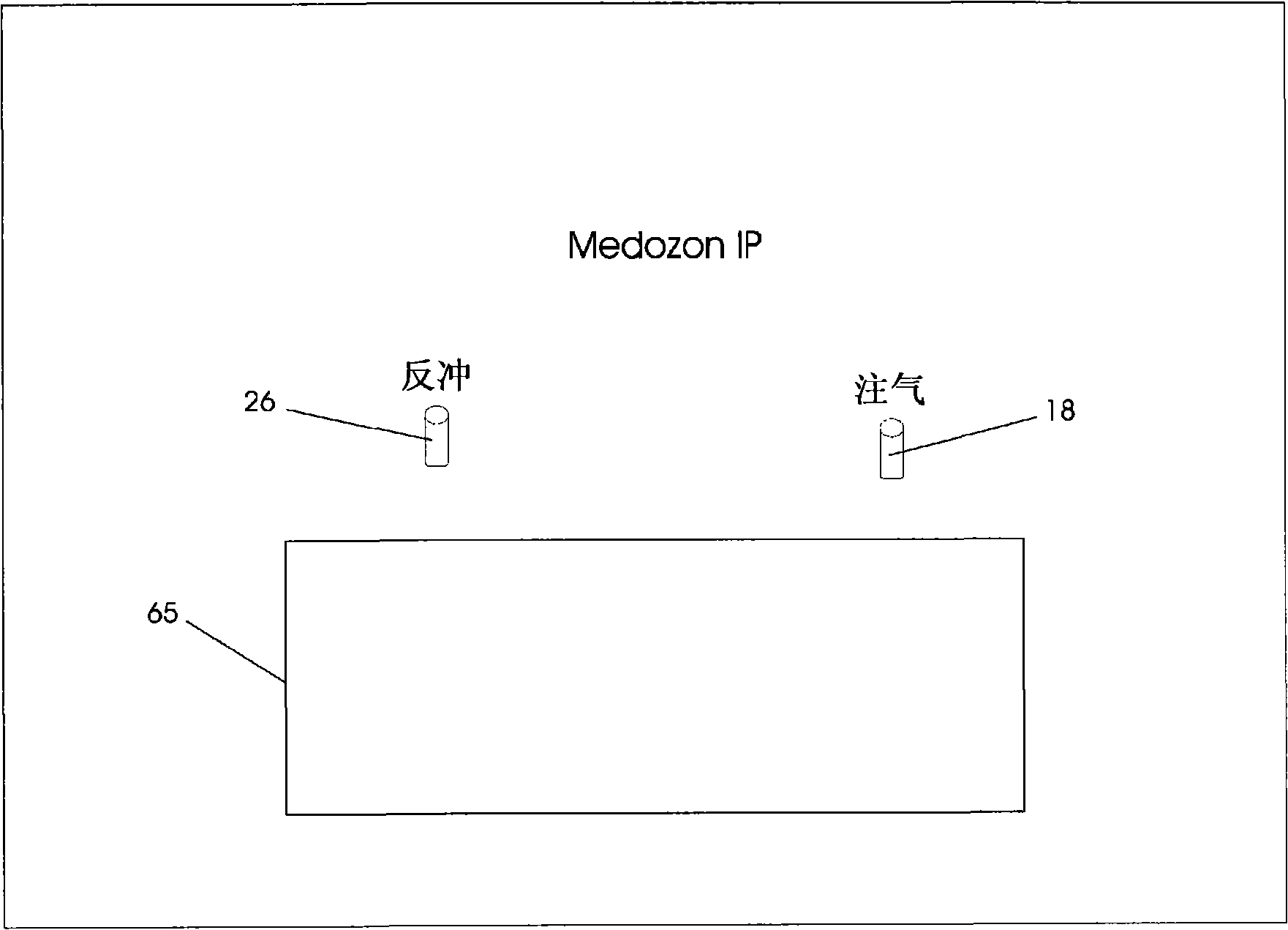 Metering system for ozone or ozone/oxygen mixture