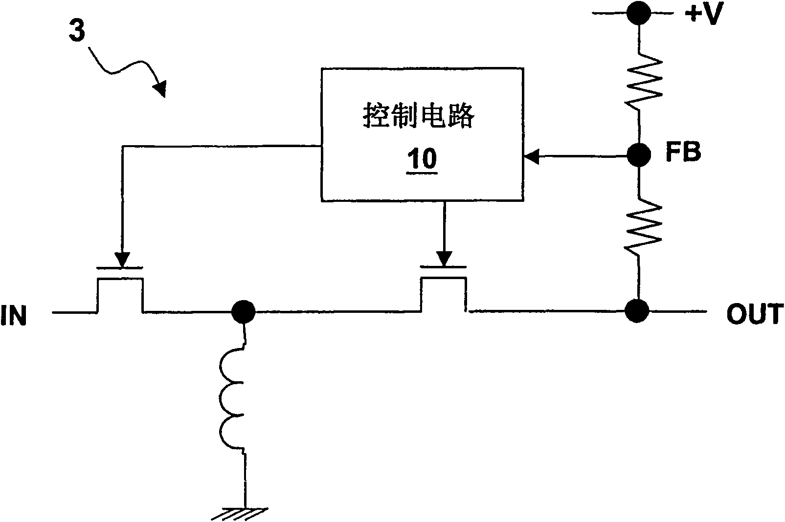 Power supply circuit for improving transient variation reaction, control circuit and method thereof