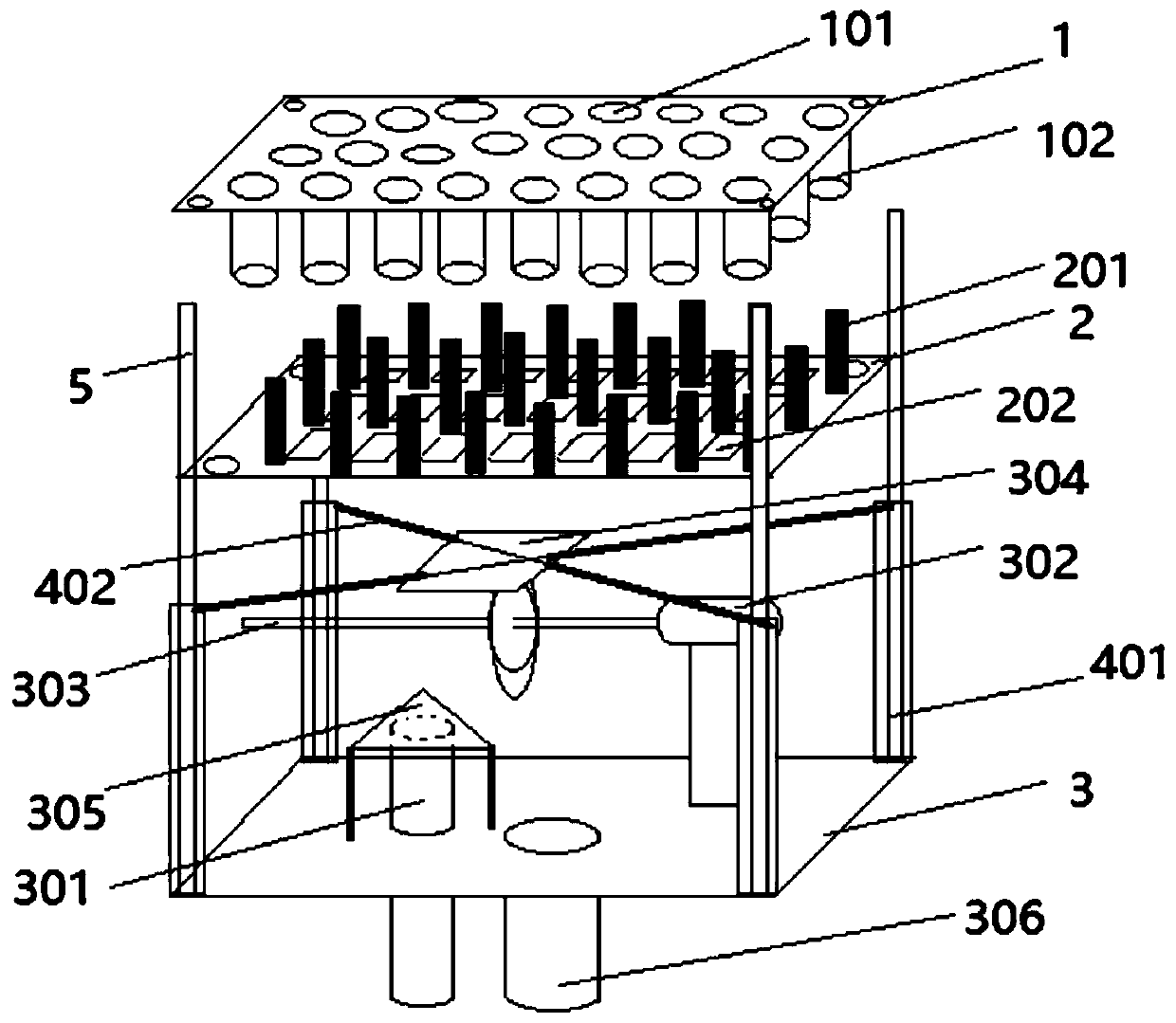 Biological drying aeration device