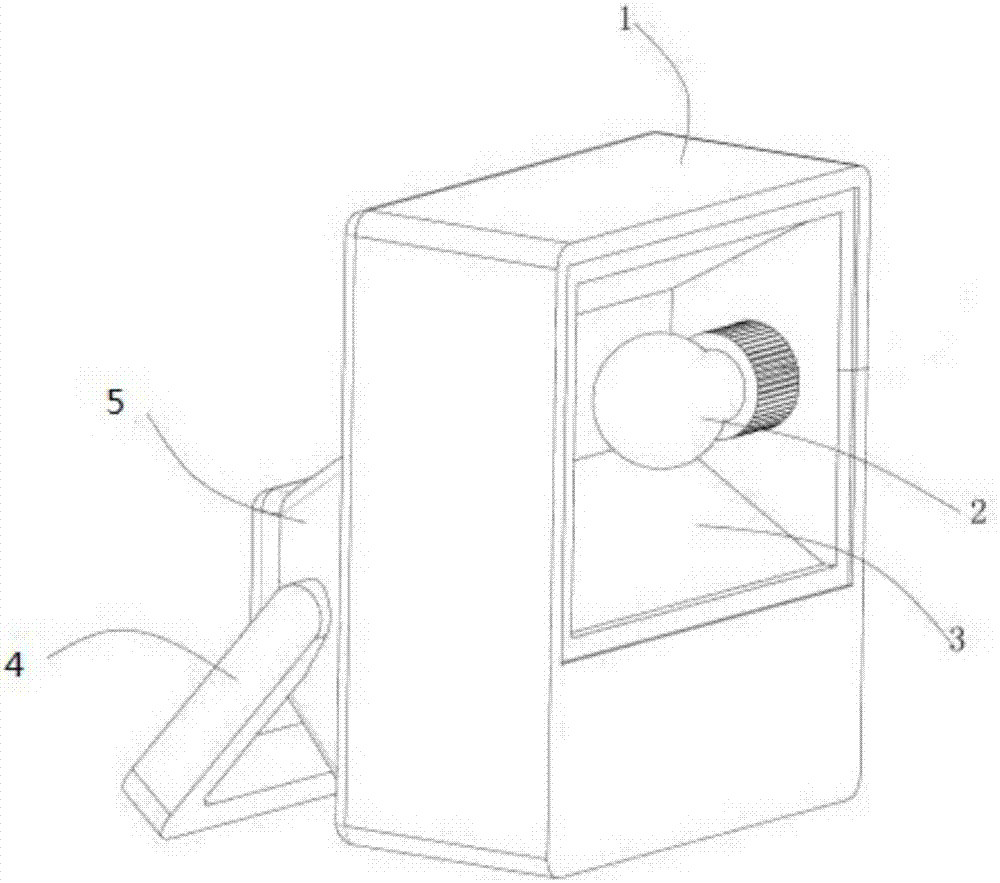 Portable projection lamp