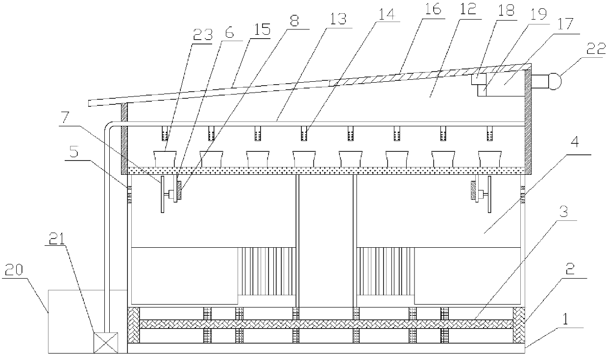 Vertical breeding greenhouse monitoring device