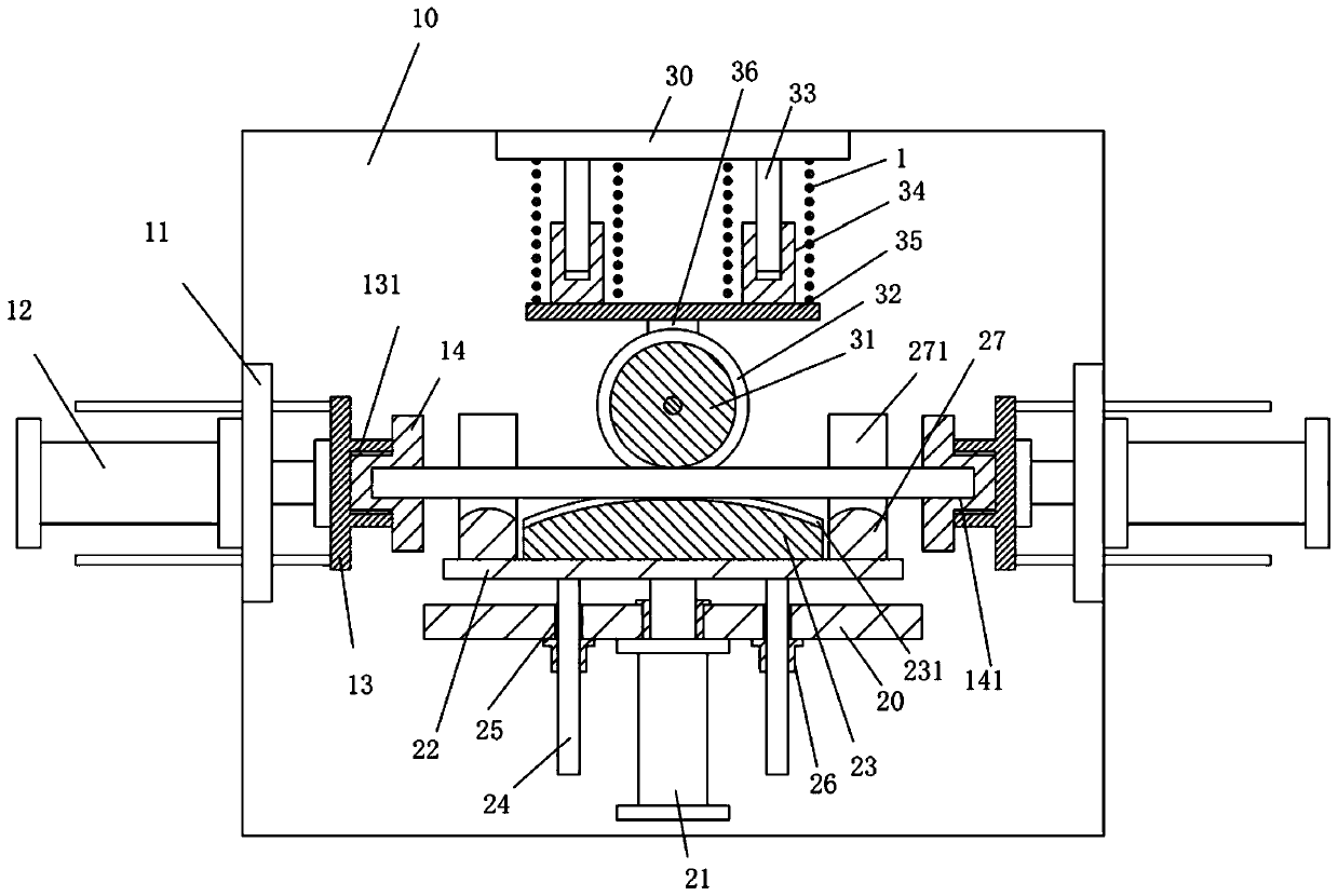 Radian forming mechanism for horizontal bar of walking aid