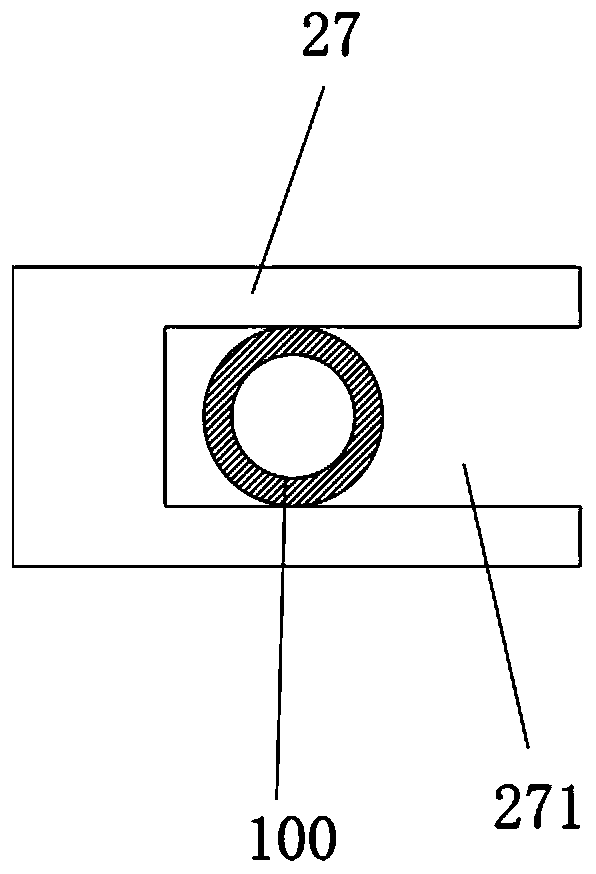 Radian forming mechanism for horizontal bar of walking aid