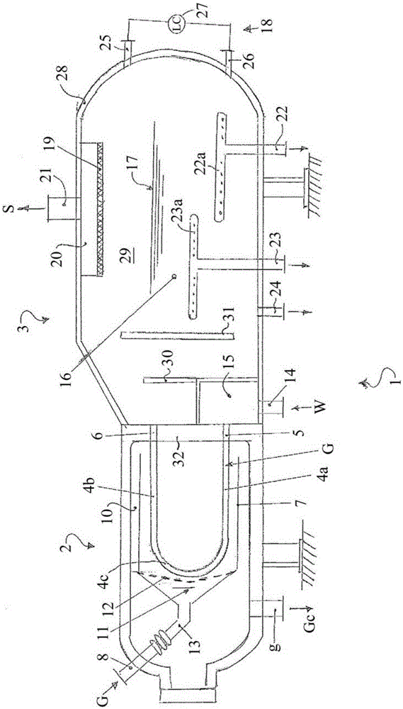 Shell-and-tube apparatus for heat recovery from hot process stream