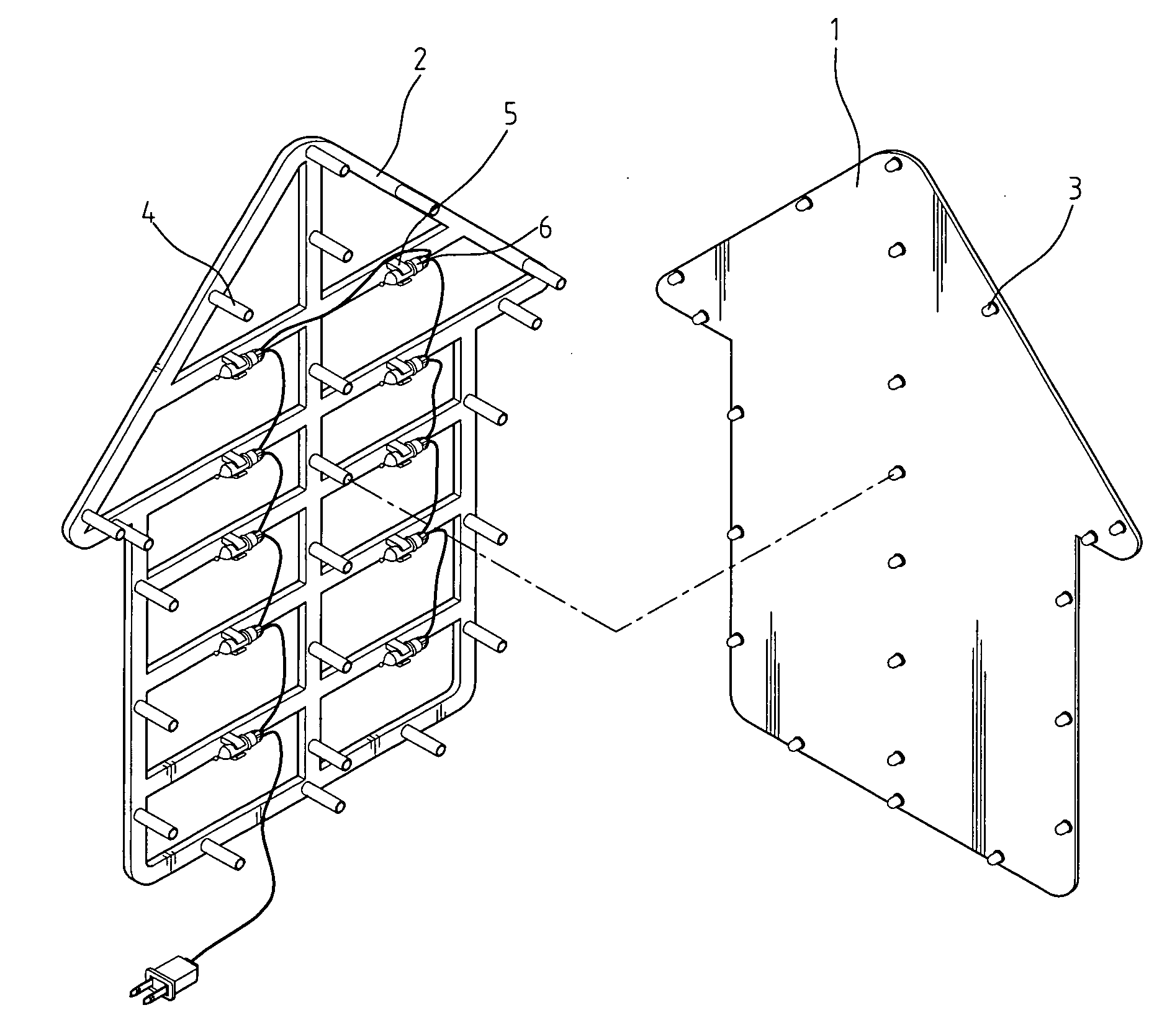 Fastening structure for decorative plate