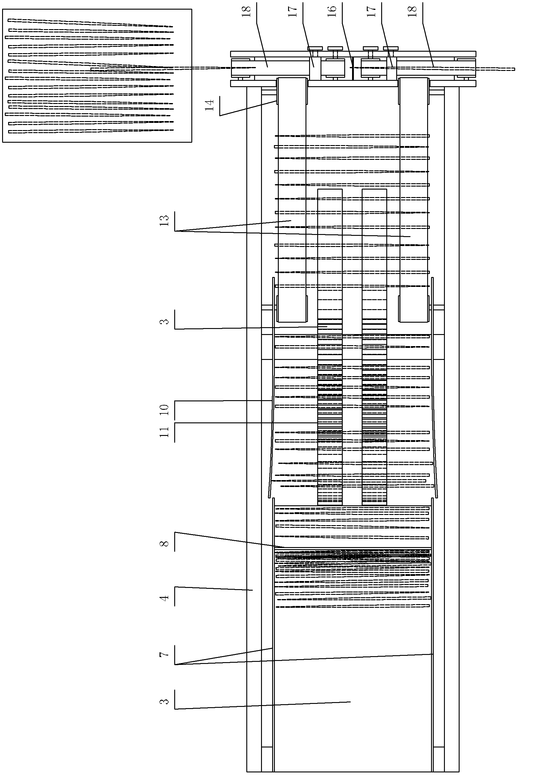 Chopstick sorting device