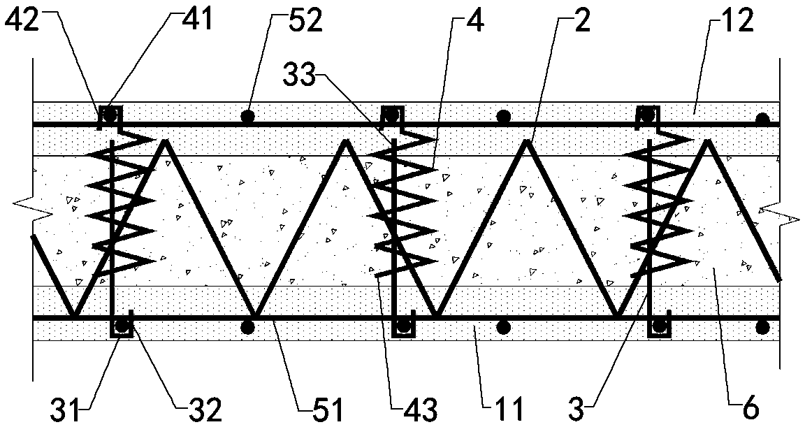 Double-sided superimposed shear wall with bidirectional connecting tensile reinforcements and construction method thereof