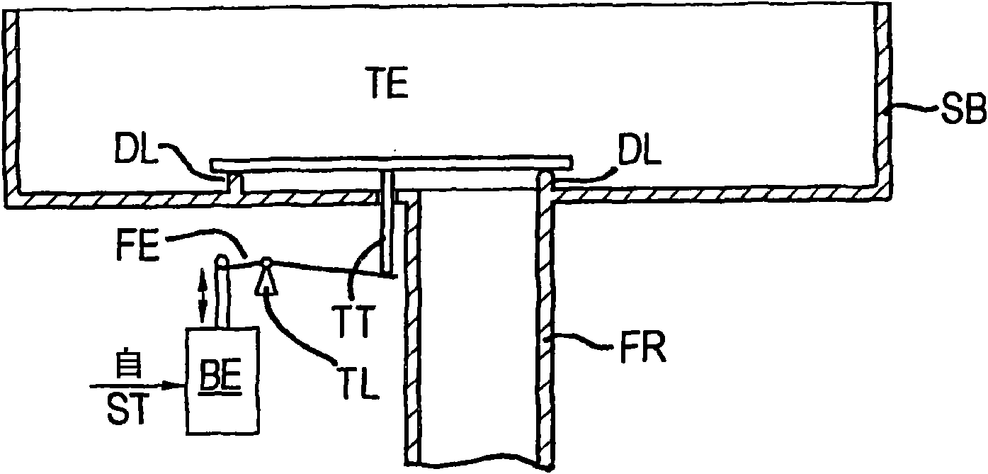 Method and device for cleaning a component, particularly of a vaporizer of a condenser device and a washer or washer/dryer comprising such a device