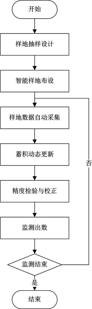 Continuous monitoring method and system for forest stock and execution method of continuous monitoring method and system