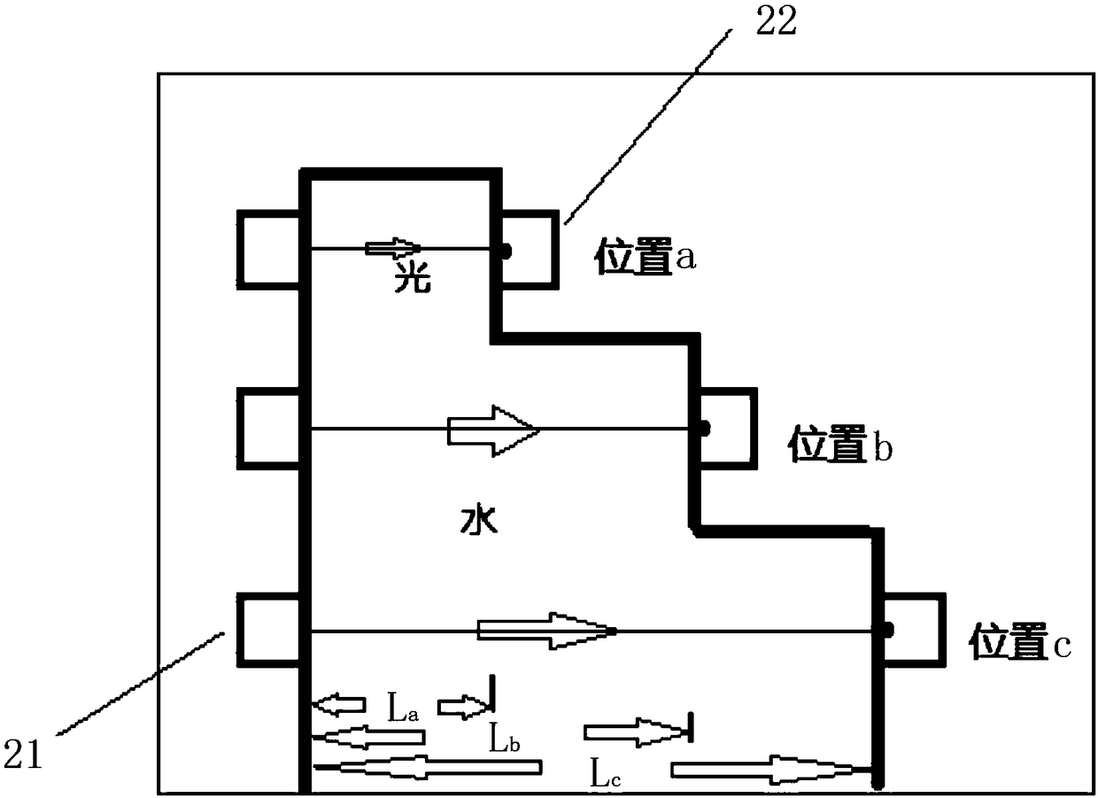 Method and device used for detecting water body transparency