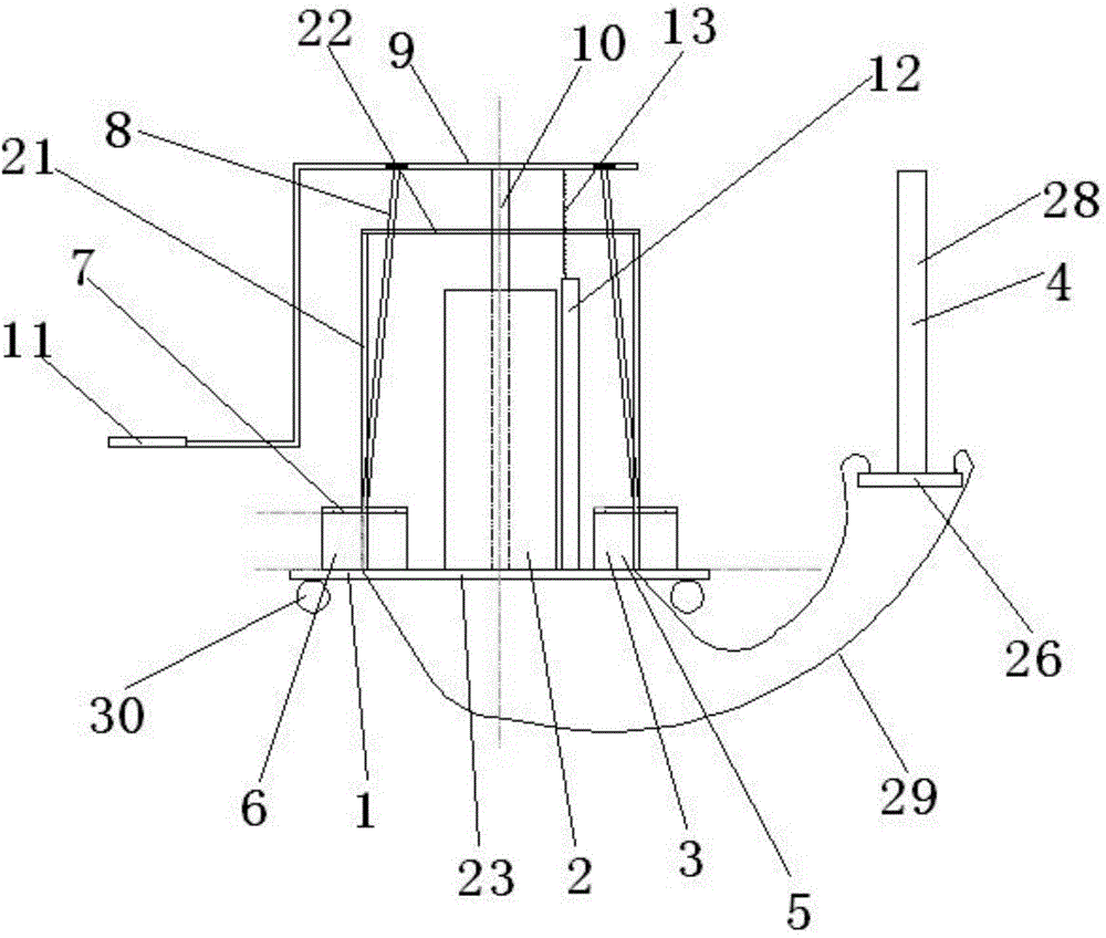 Pedal type stain removing machine