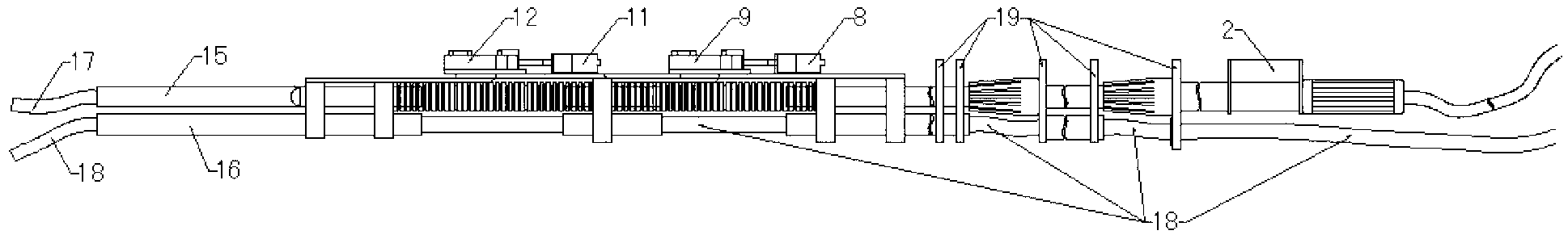 Mechanical arm device for power transformer maintenance