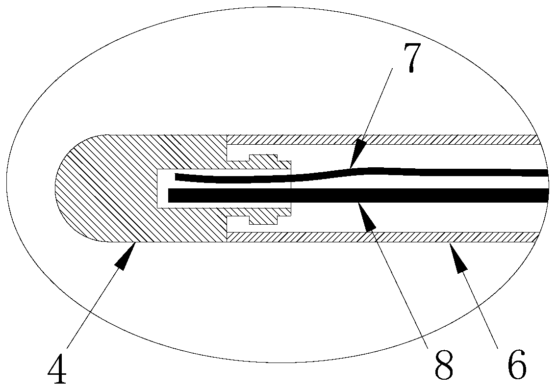 Multipolar stimulated ablation electrode catheter provided with annular flexible head end and used for renal artery